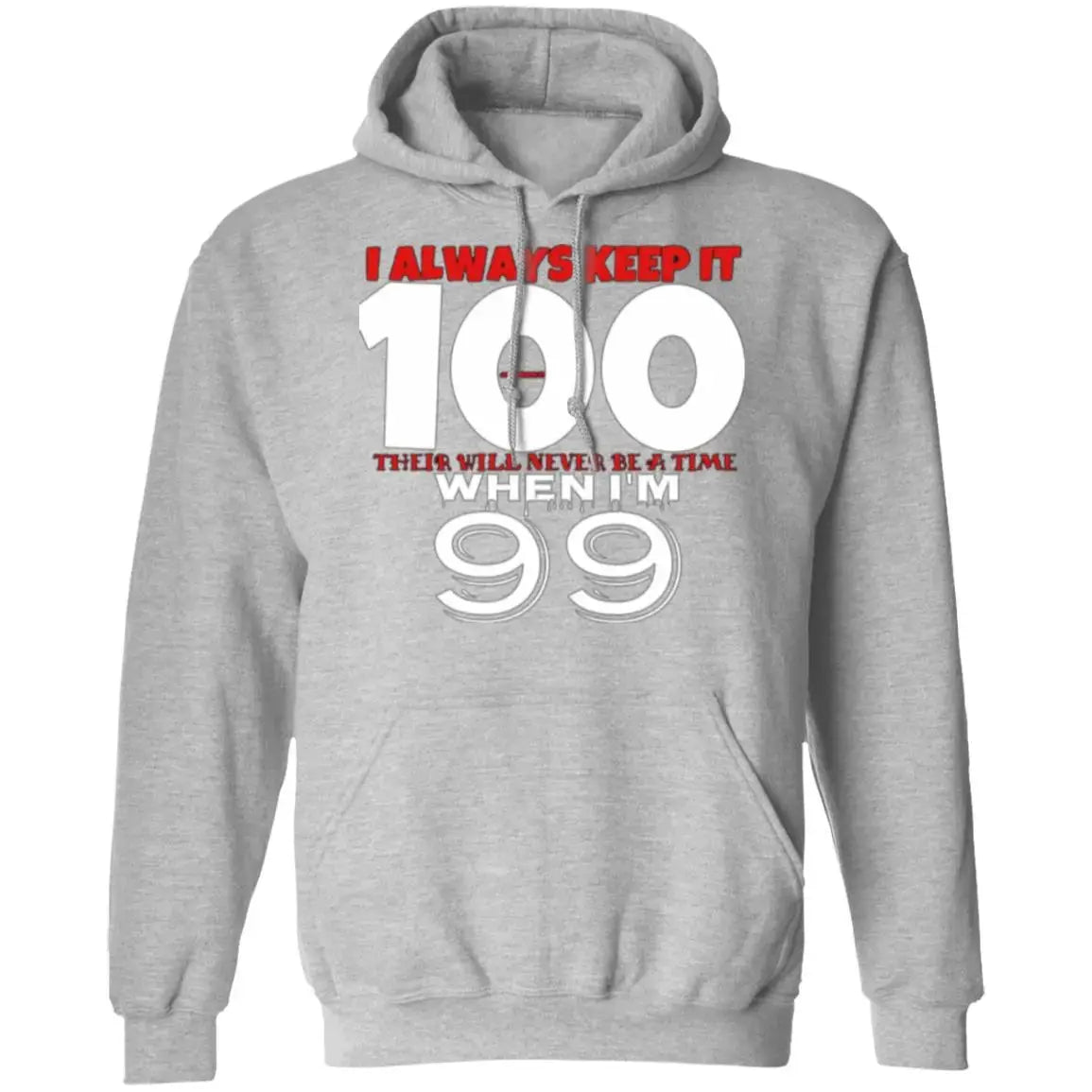 Keep It 100 - Men's - PO Hoodie CustomCat