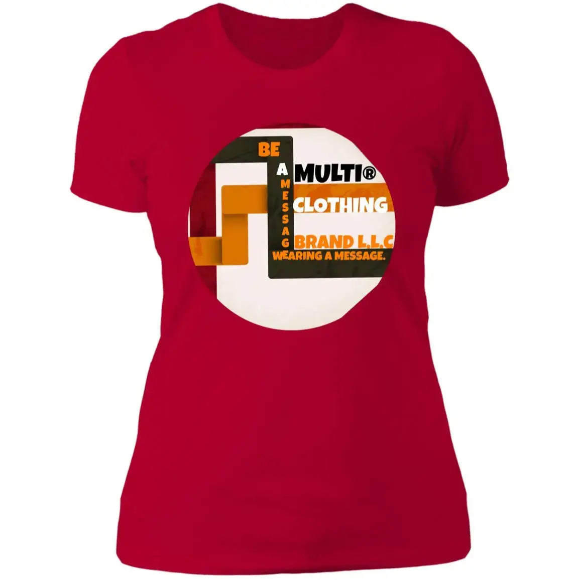 Multi - Ladies Boyfriend T-Shirt CustomCat
