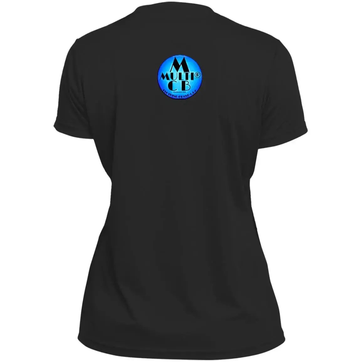 Multi Clothing Brand L.L.C - Owl - 1790 Ladies’ Moisture-Wicking V-Neck Tee CustomCat