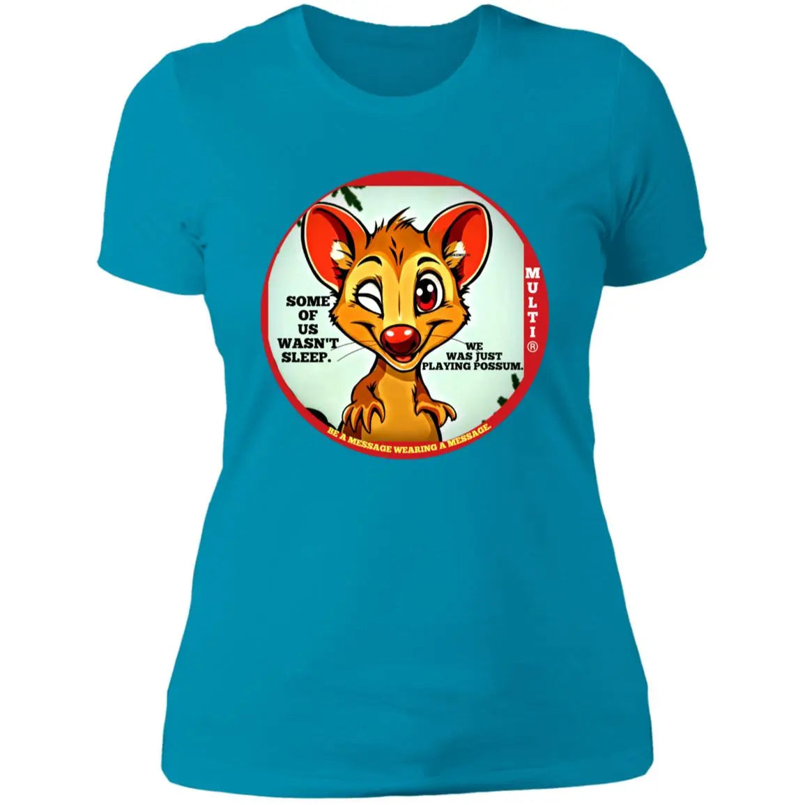 PLAYING POSSUM - LADIES - NL3900 Ladies' Boyfriend T-Shirt CustomCat