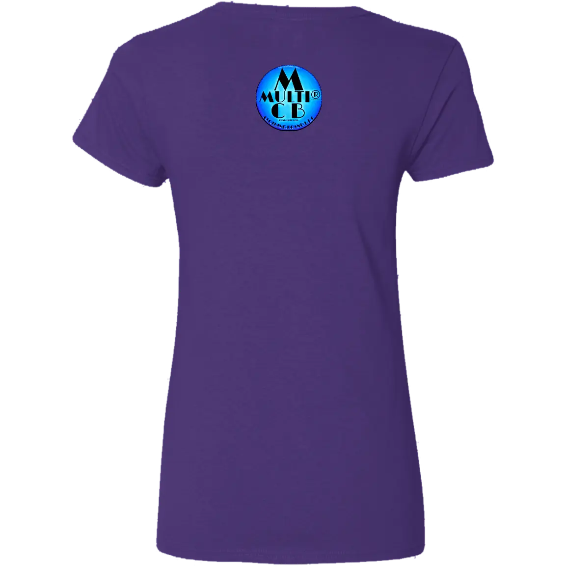 Purple Butterfly - Ladies - T-Shirt CustomCat