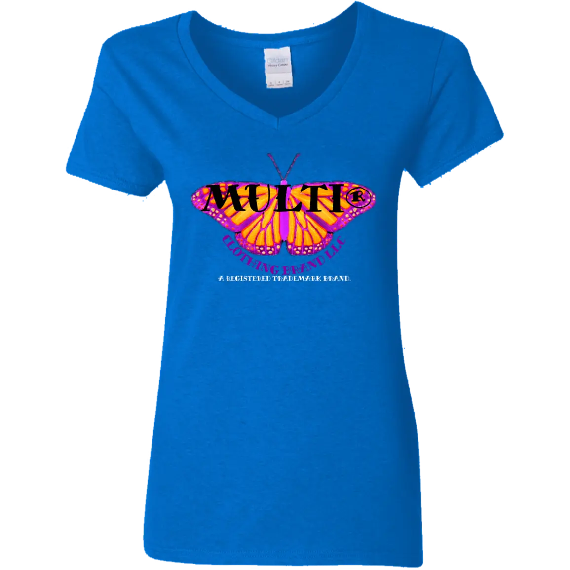Purple Butterfly - Ladies - T-Shirt CustomCat