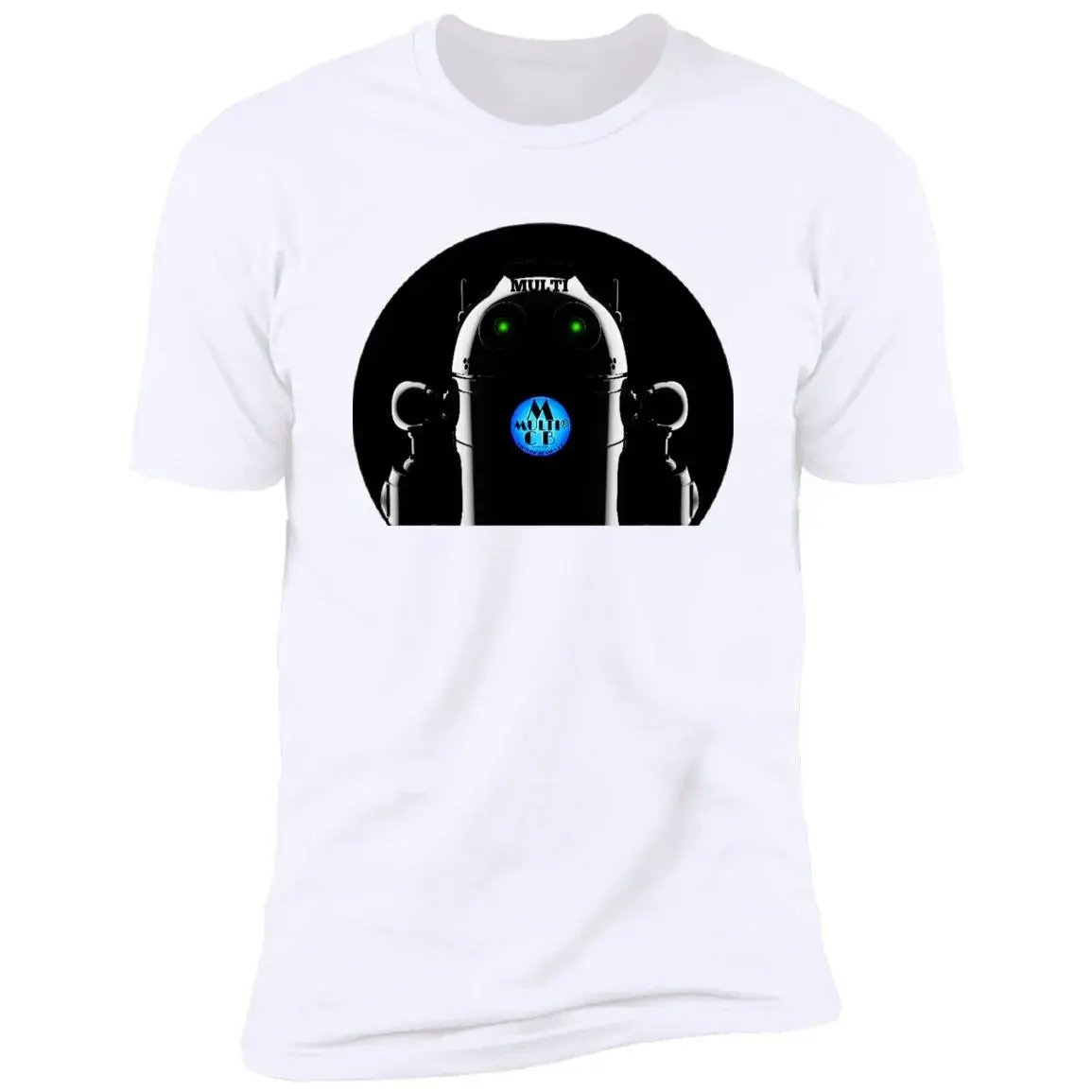 Multi Clothing Brand L.L.C - Robot - Premium Short Sleeve T-Shirt CustomCat