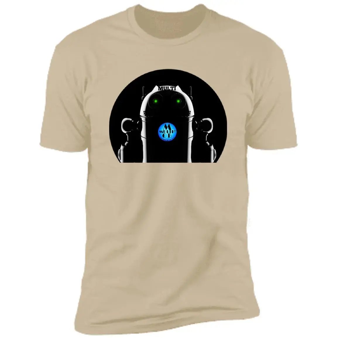 Multi Clothing Brand L.L.C - Robot - Premium Short Sleeve T-Shirt CustomCat