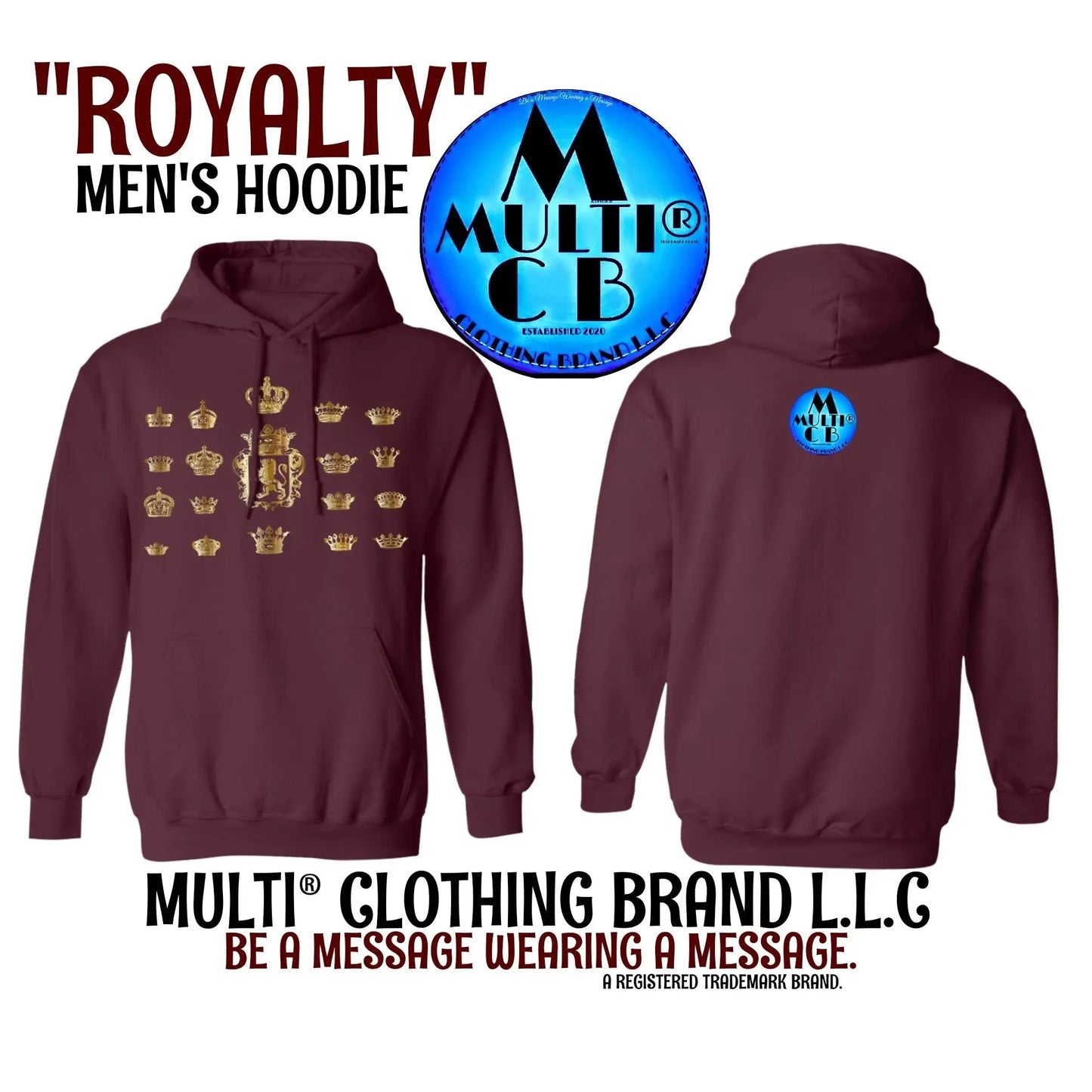 Royalty - Men's Pullover Hoodie CustomCat