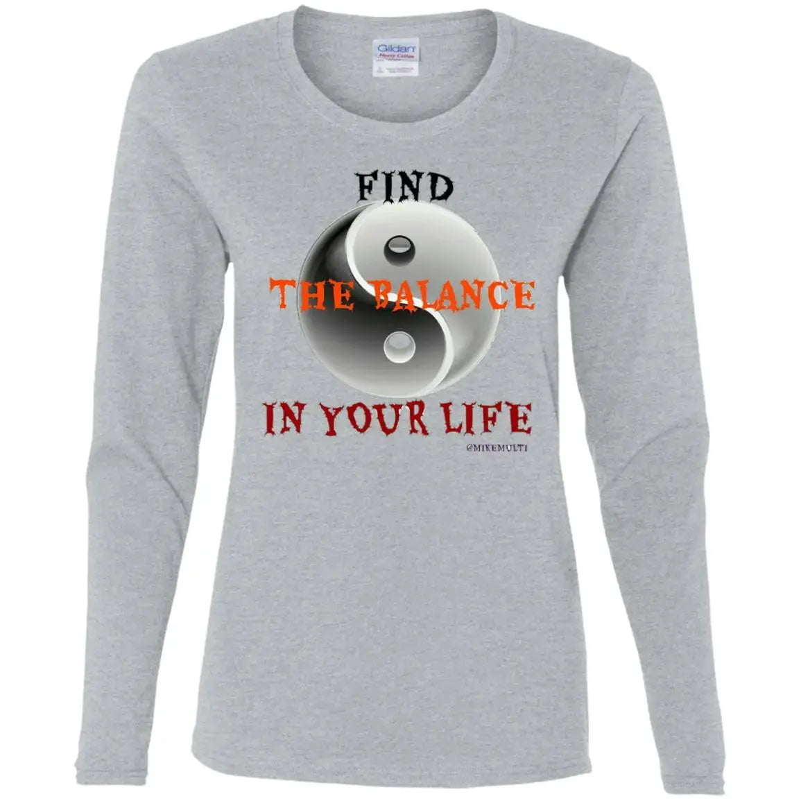 The Balance - Ladies LS T-Shirt CustomCat