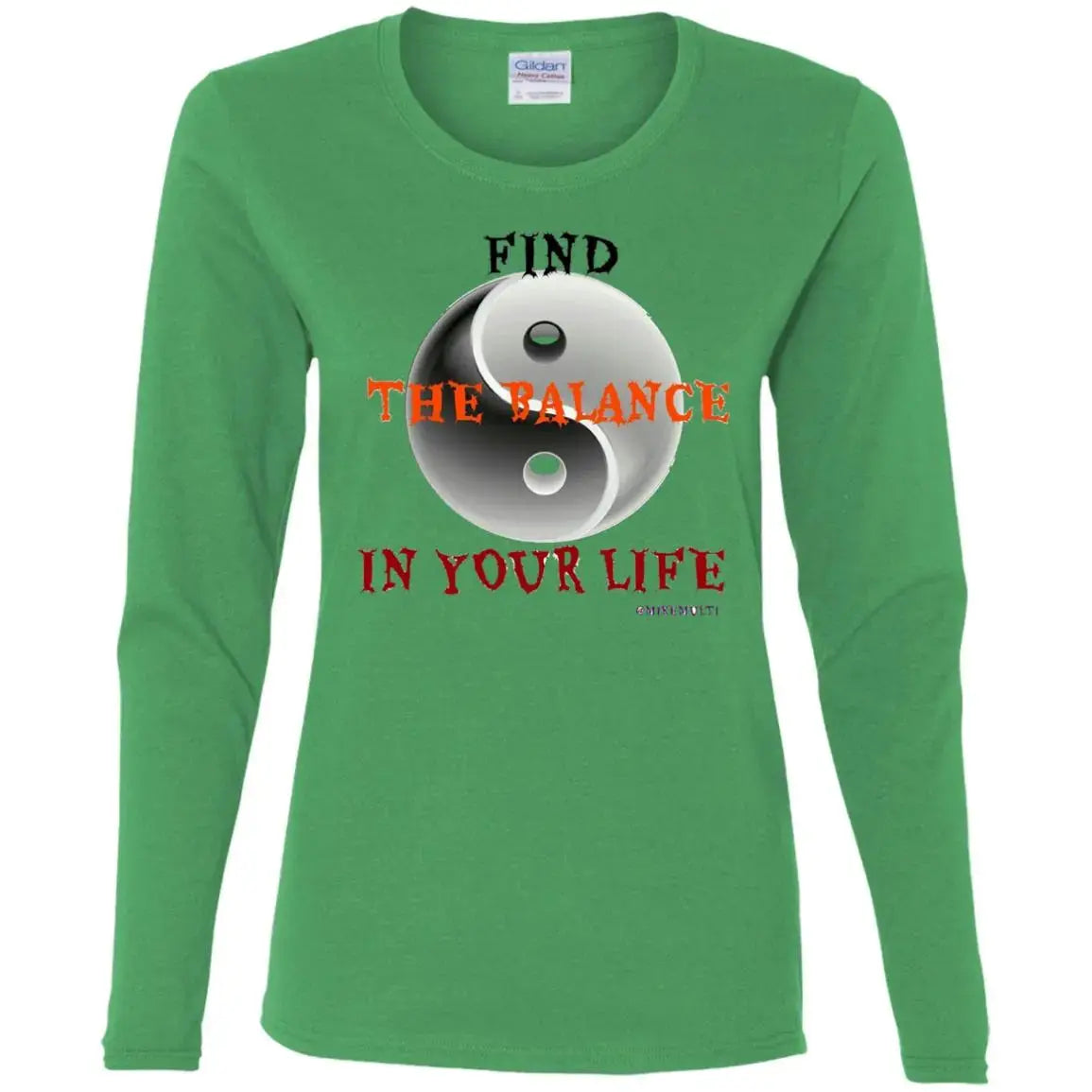 The Balance - Ladies LS T-Shirt CustomCat