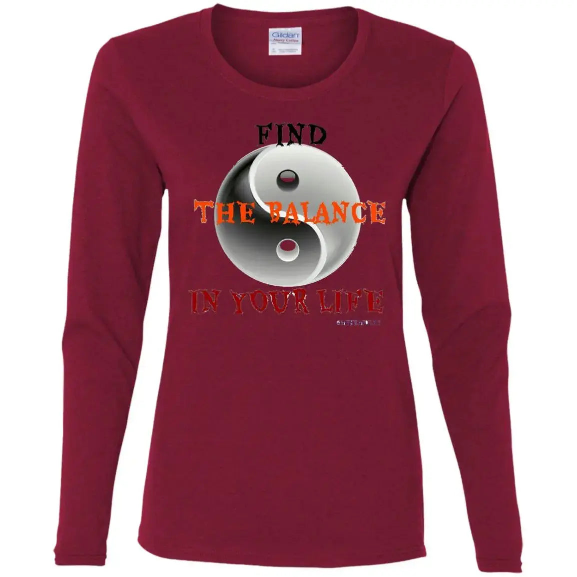 The Balance - Ladies LS T-Shirt CustomCat