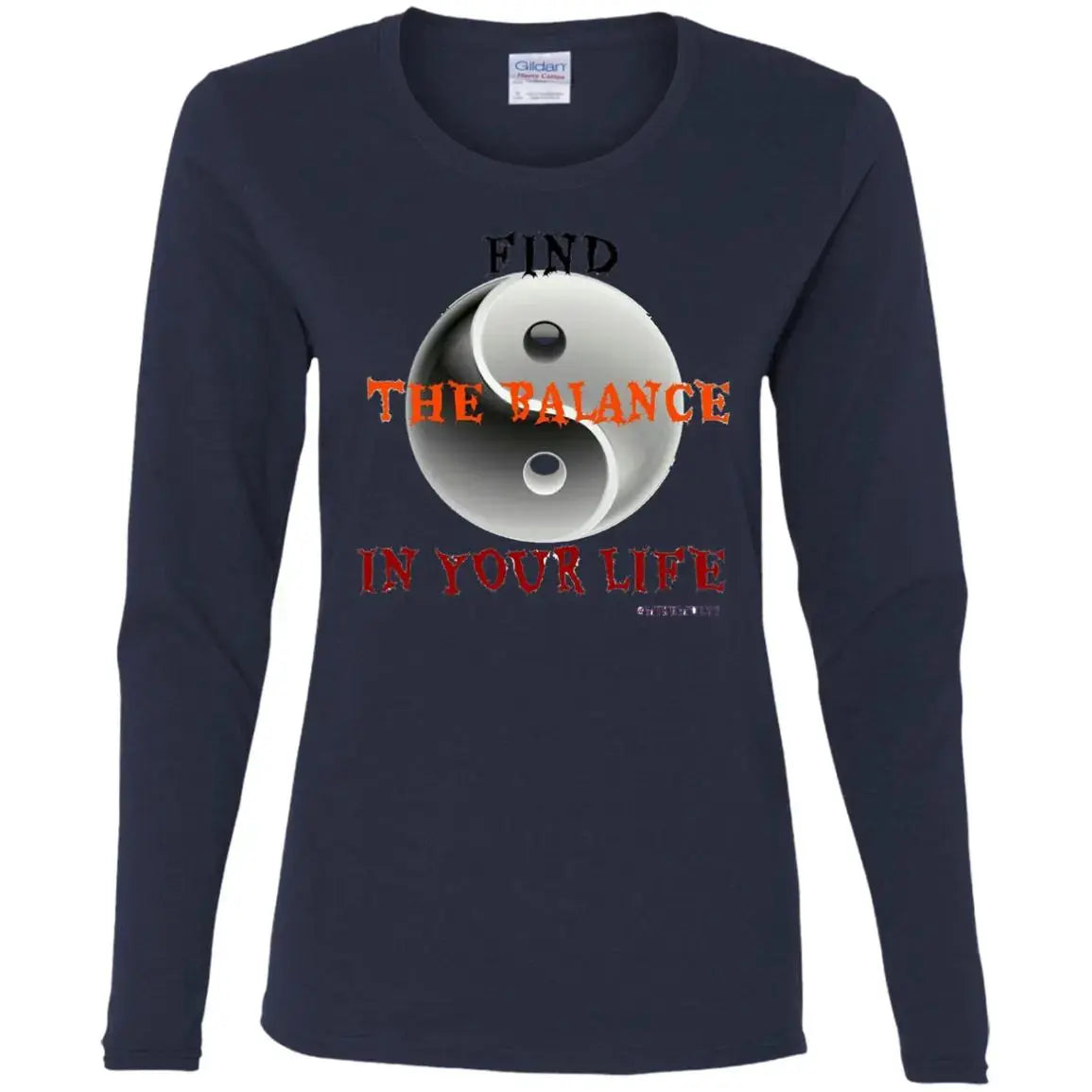 The Balance - Ladies LS T-Shirt CustomCat