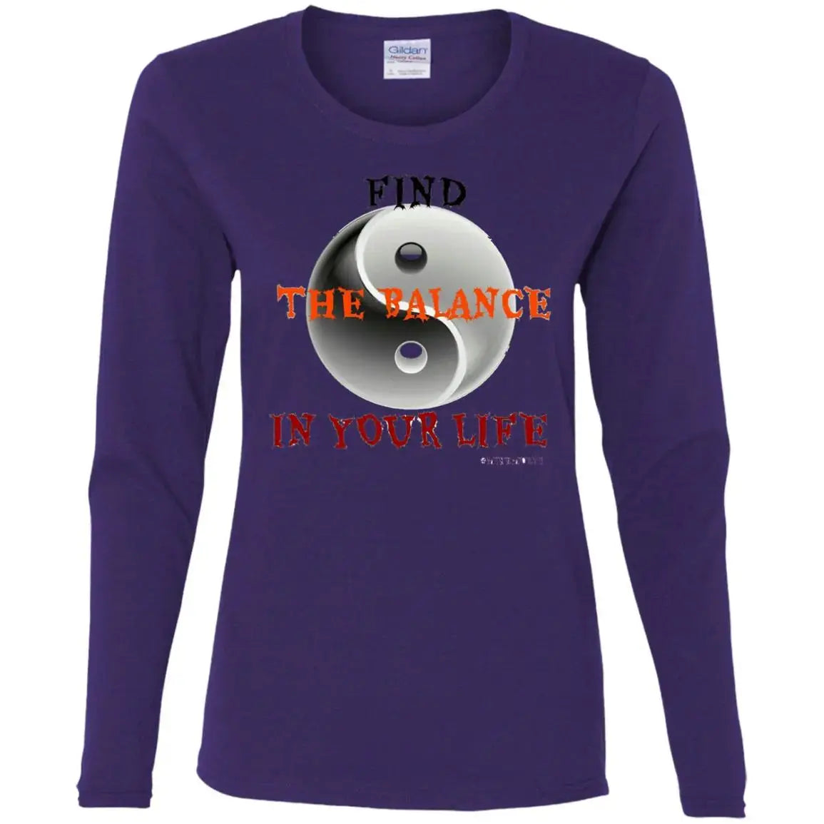 The Balance - Ladies LS T-Shirt CustomCat