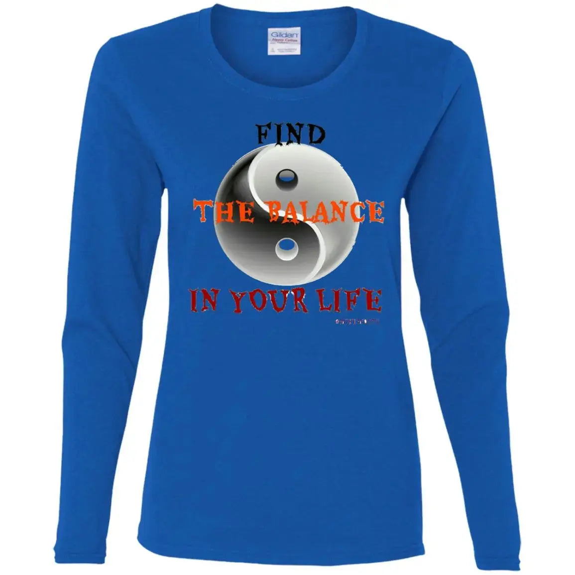 The Balance - Ladies LS T-Shirt CustomCat