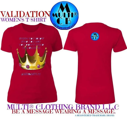Validation - Ladies' Boyfriend T-Shirt CustomCat