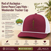 Rod of Asclepius logo on trucker cap