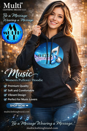 Multi Clothing Brand L.L.C - Music - Ladies' Pullover Hooded Sweatshirt CustomCat