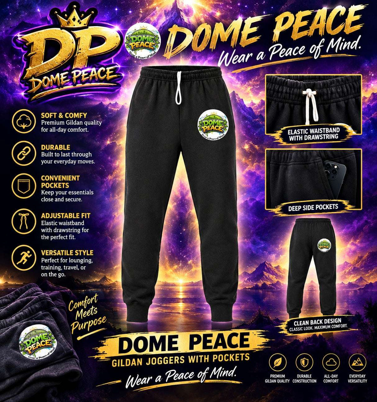 Marketing ad image Dome Peace Joggers 