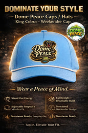 Blue Dome Peace Cap with King Cobra logo