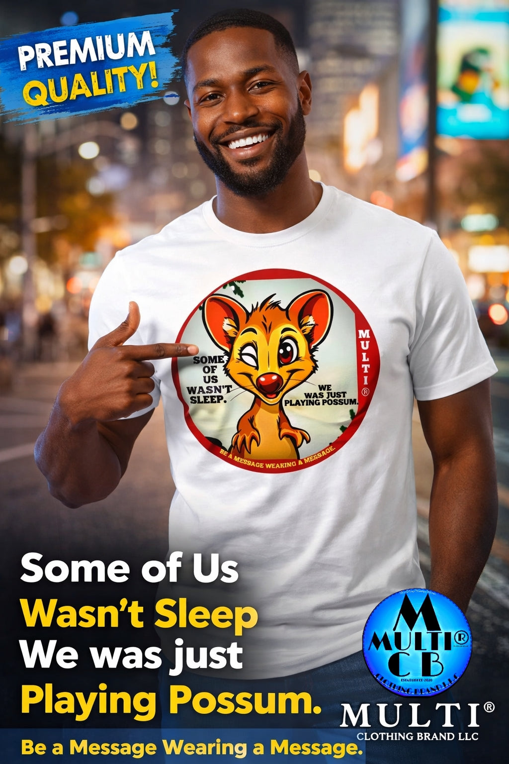 Playing Possum - Men's Premium T-Shirt