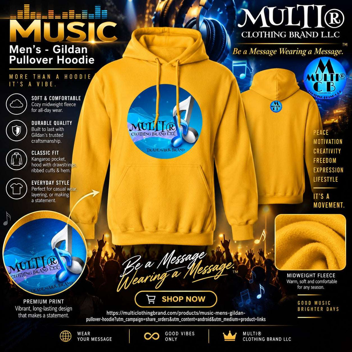 Marketing ad image Music Men's 