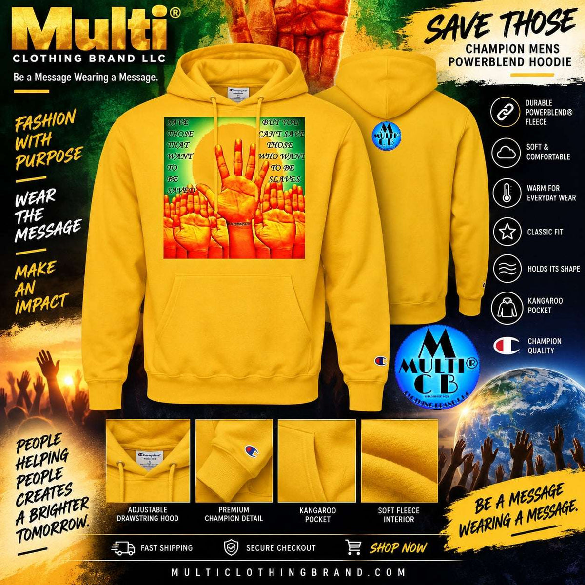 Marketing ad image Save Those Men’s 
