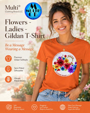 Gildan floral graphic women's T-shirt