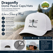 Dragonfly Dome Peace Cap with perforated panels for breathability