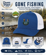 Gone Fishing Dome Peace Cap