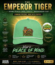 The Emperor Tiger Dome Cap - 5-panel snapback hats | Durable, flexible design