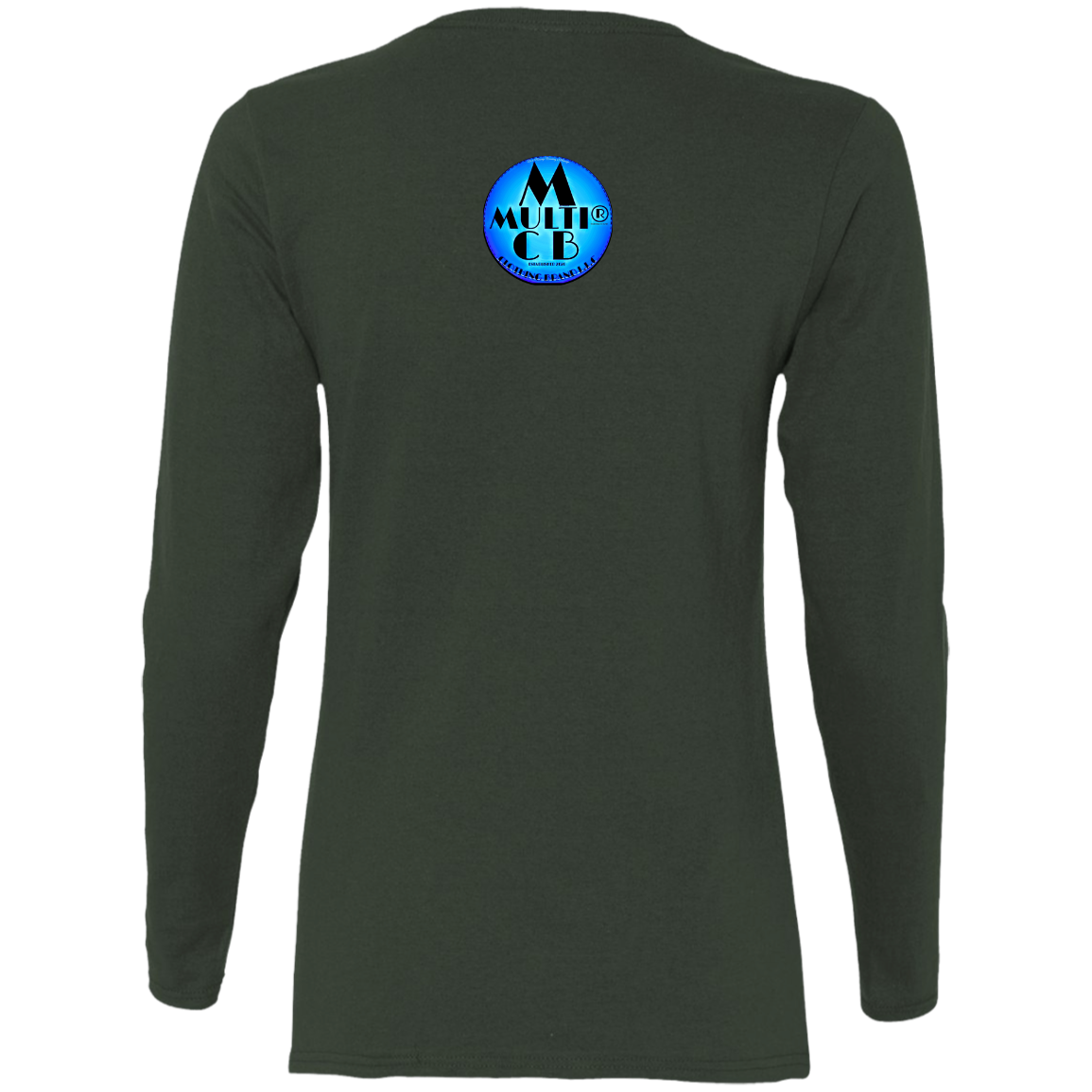 Multi Clothing Brand L.L.C - B.A.M.W.A.M - Abstract - Ladies' Cotton LS T-Shirt CustomCat