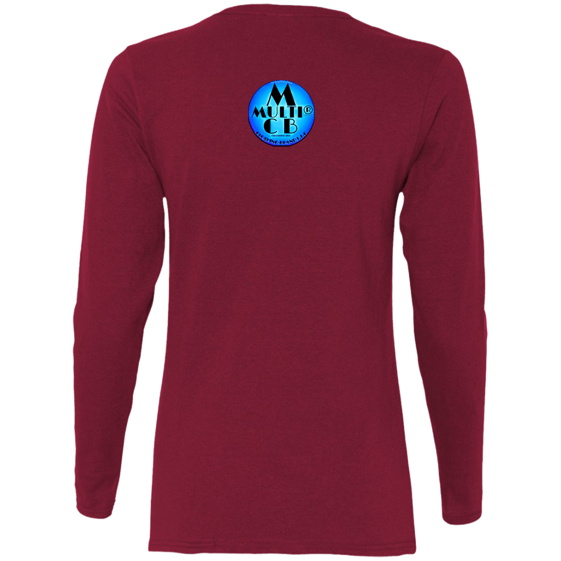 Multi Clothing Brand L.L.C - B.A.M.W.A.M - Abstract - Ladies' Cotton LS T-Shirt CustomCat