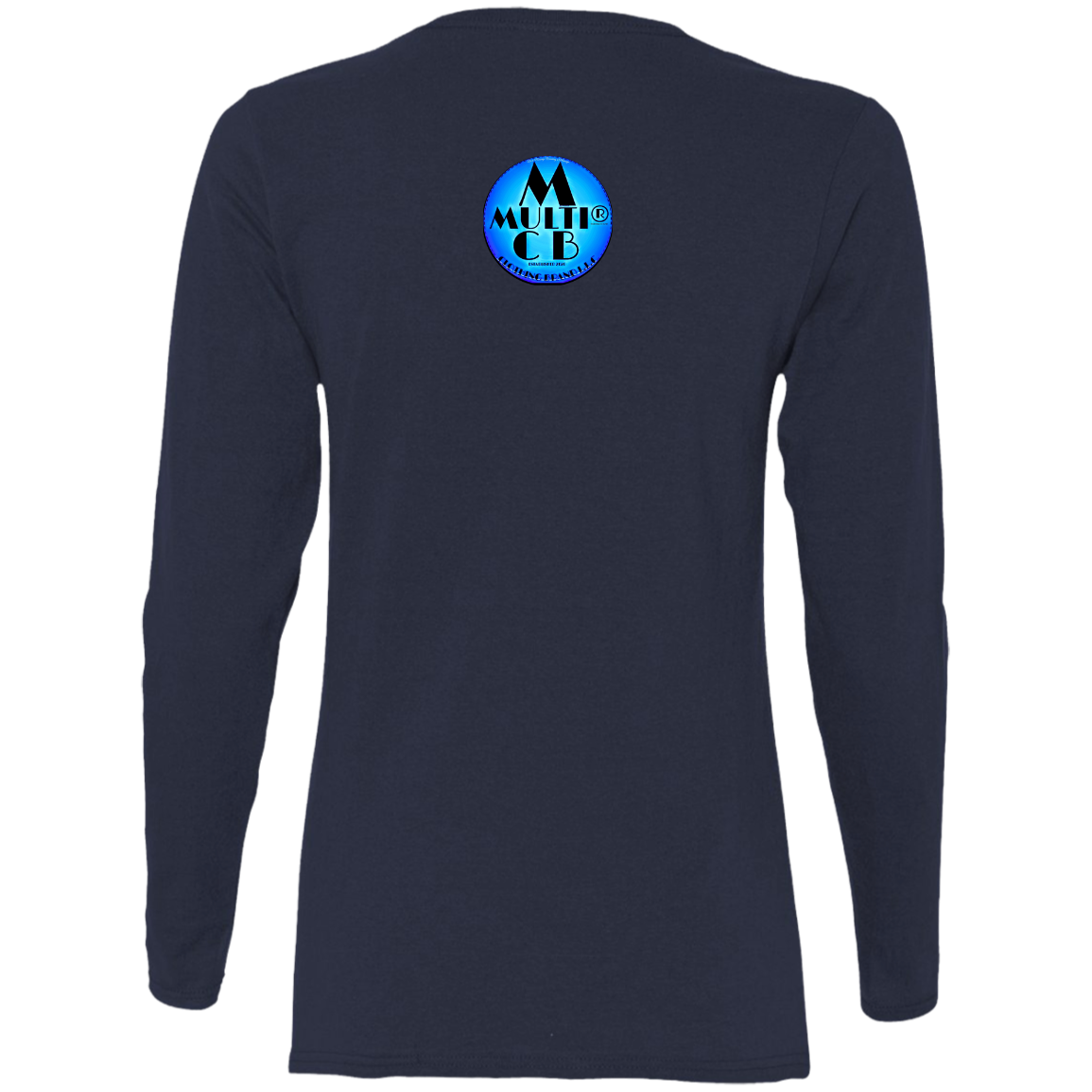 Multi Clothing Brand L.L.C - B.A.M.W.A.M - Abstract - Ladies' Cotton LS T-Shirt CustomCat