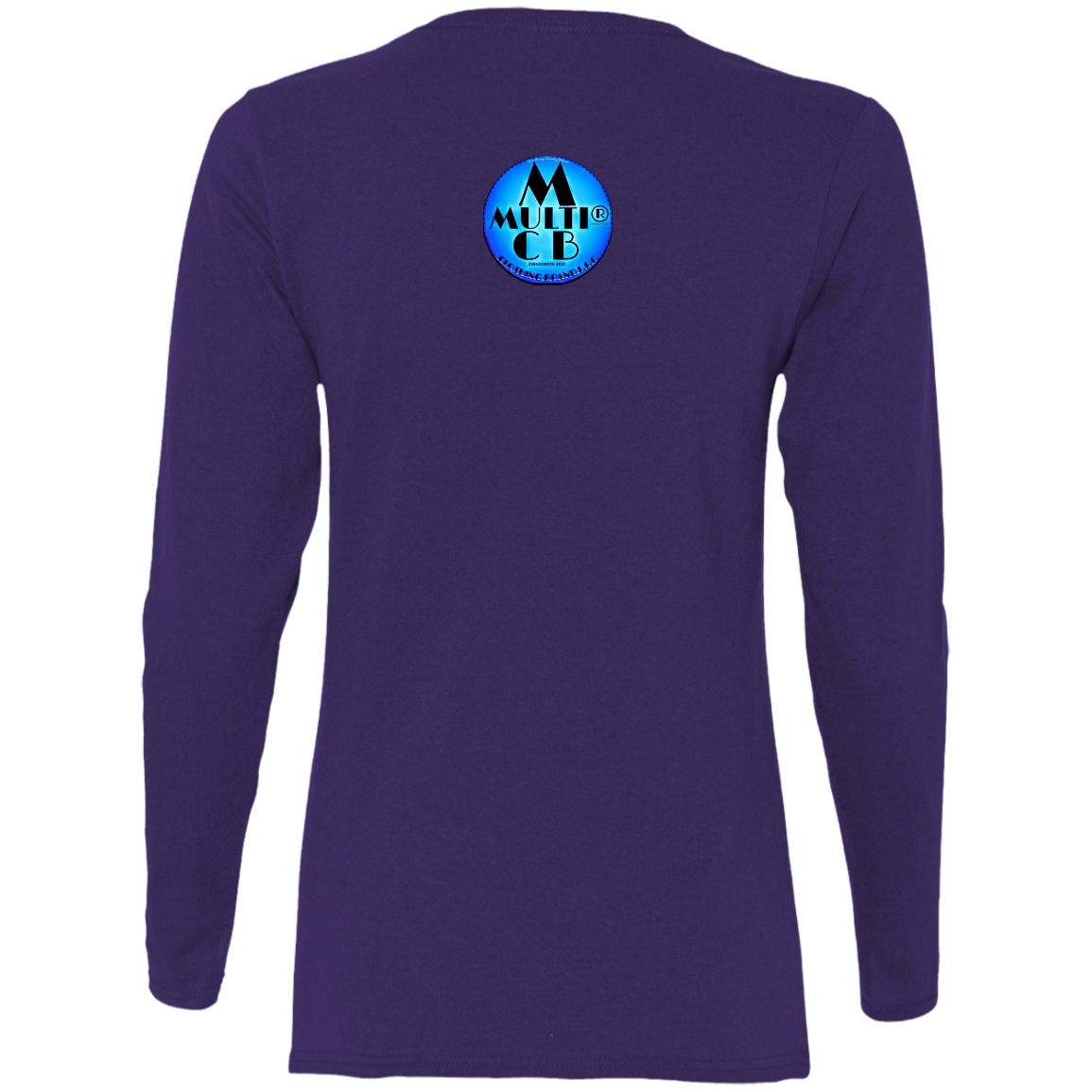 Multi Clothing Brand L.L.C - B.A.M.W.A.M - Abstract - Ladies' Cotton LS T-Shirt CustomCat