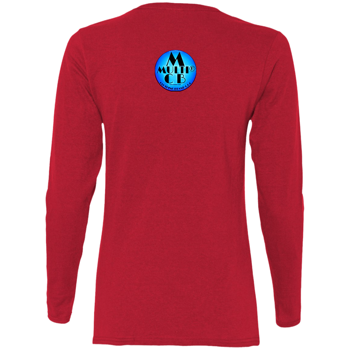 Multi Clothing Brand L.L.C - B.A.M.W.A.M - Abstract - Ladies' Cotton LS T-Shirt CustomCat