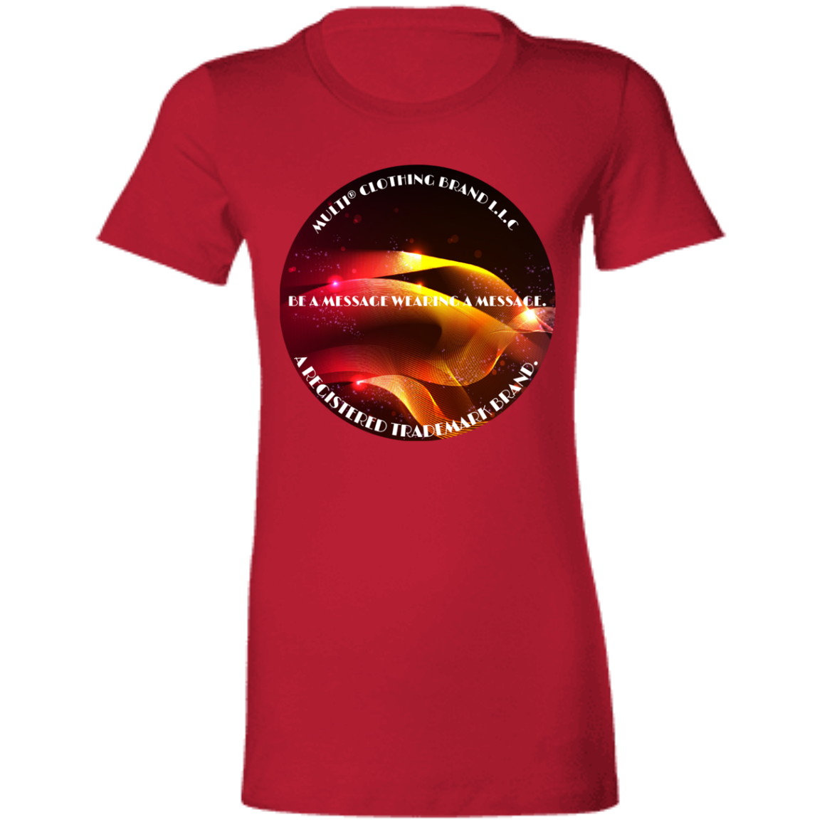 DynamicImageHandler-Ladies cotton multicolor T-shirt