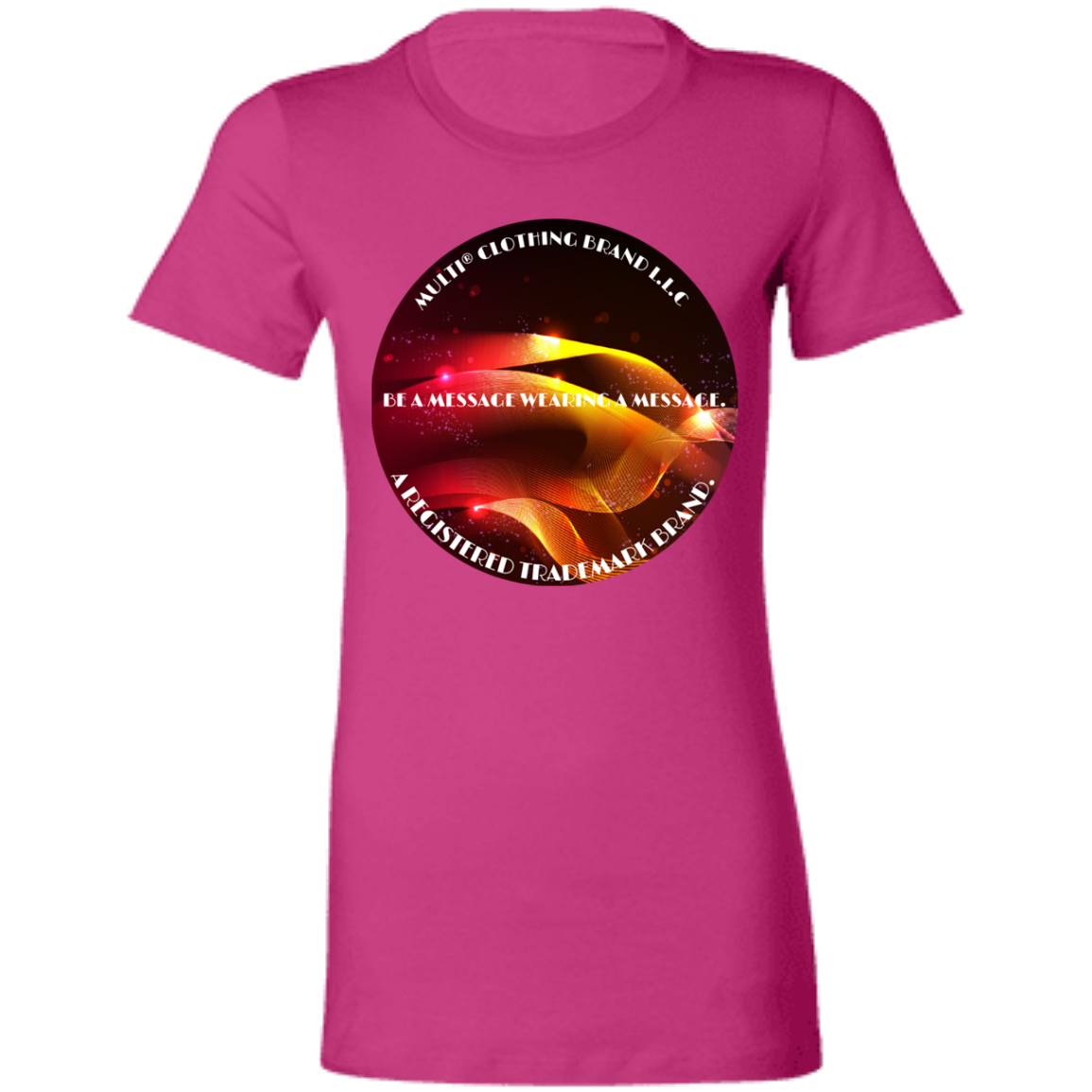 DynamicImageHandler-Ladies cotton multicolor T-shirt
