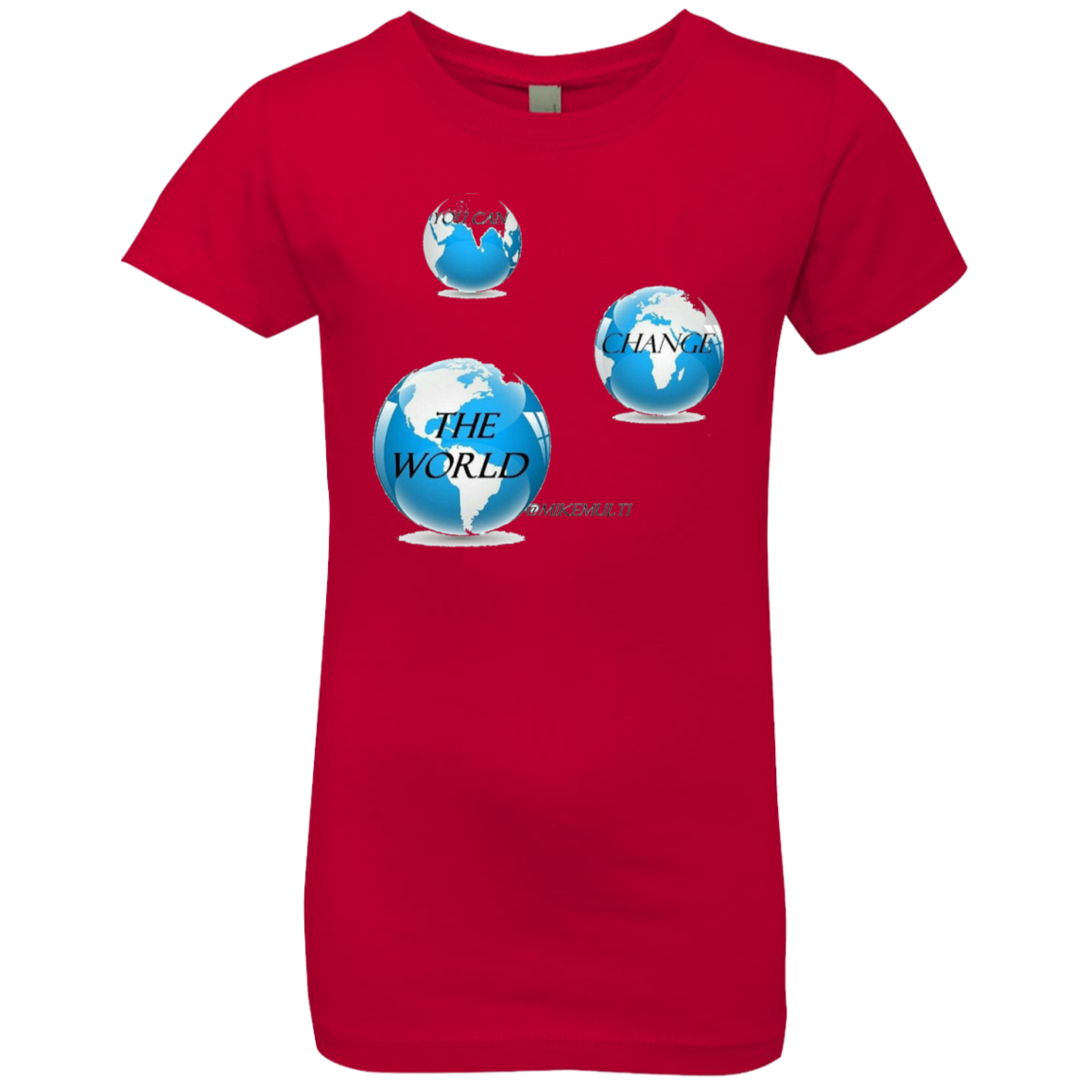  The World - Girls' Princess T-Shirt , Red
