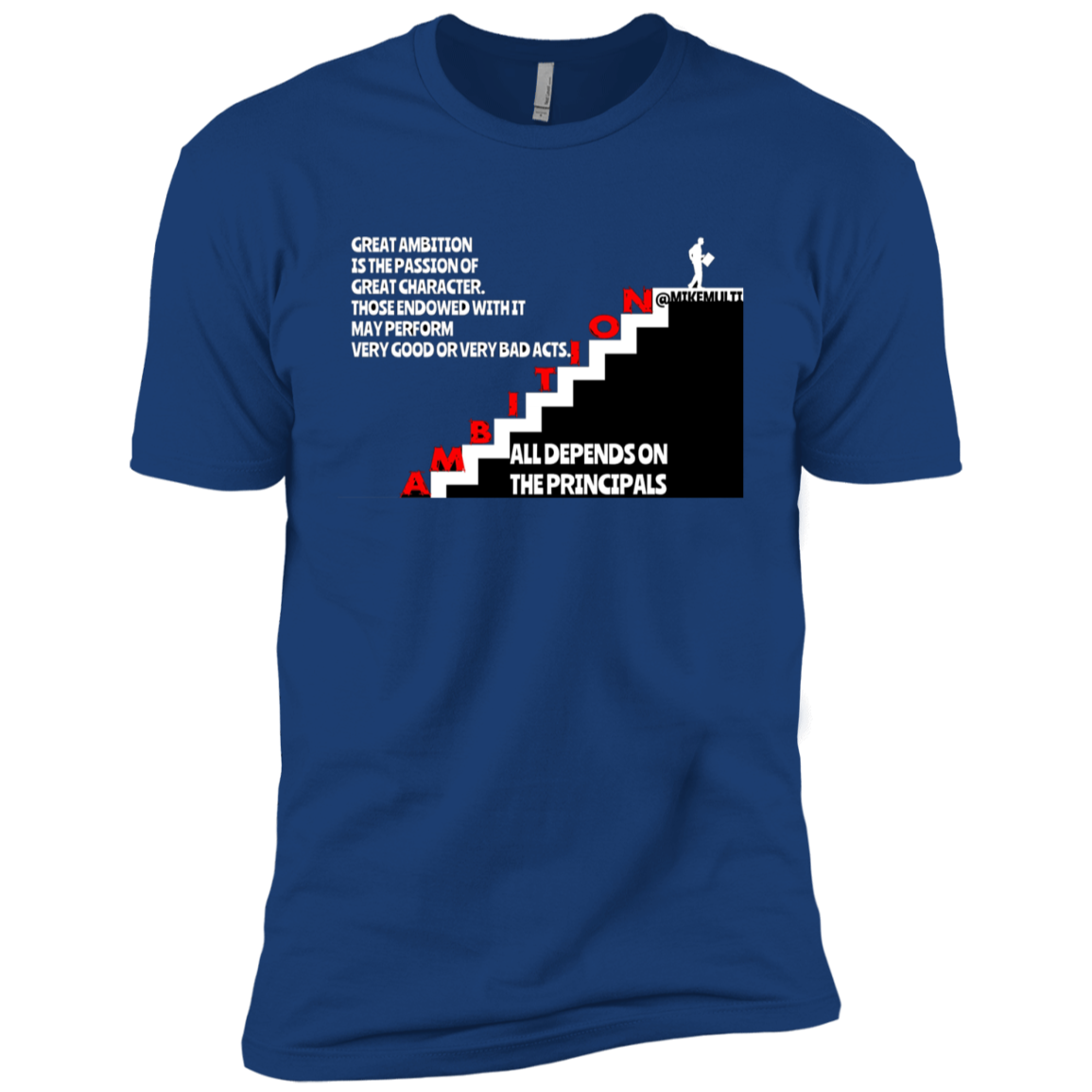 Ambition - Boys' Cotton T-Shirt CustomCat