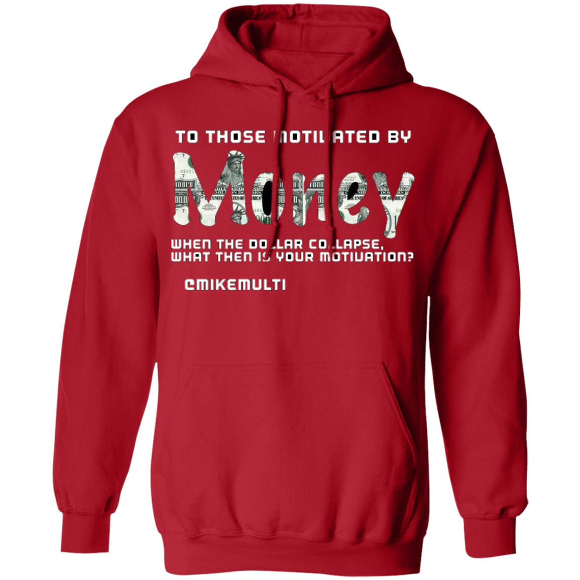 Money - Men's Pullover Hoodie CustomCat