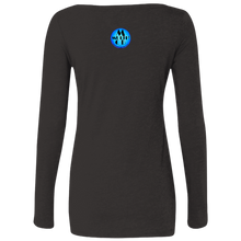"N Lite Ten" - NL6731 Ladies' Triblend LS Scoop