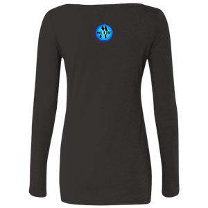 "N Lite Ten" - NL6731 Ladies' Triblend LS Scoop
