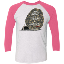Be Your Own Motivation - Men's Tri-Blend 3/4 Sleeve Raglan T-Shirt