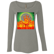 "Save Those That Want To Be Saved" - NL6731 Ladies' Triblend LS Scoop