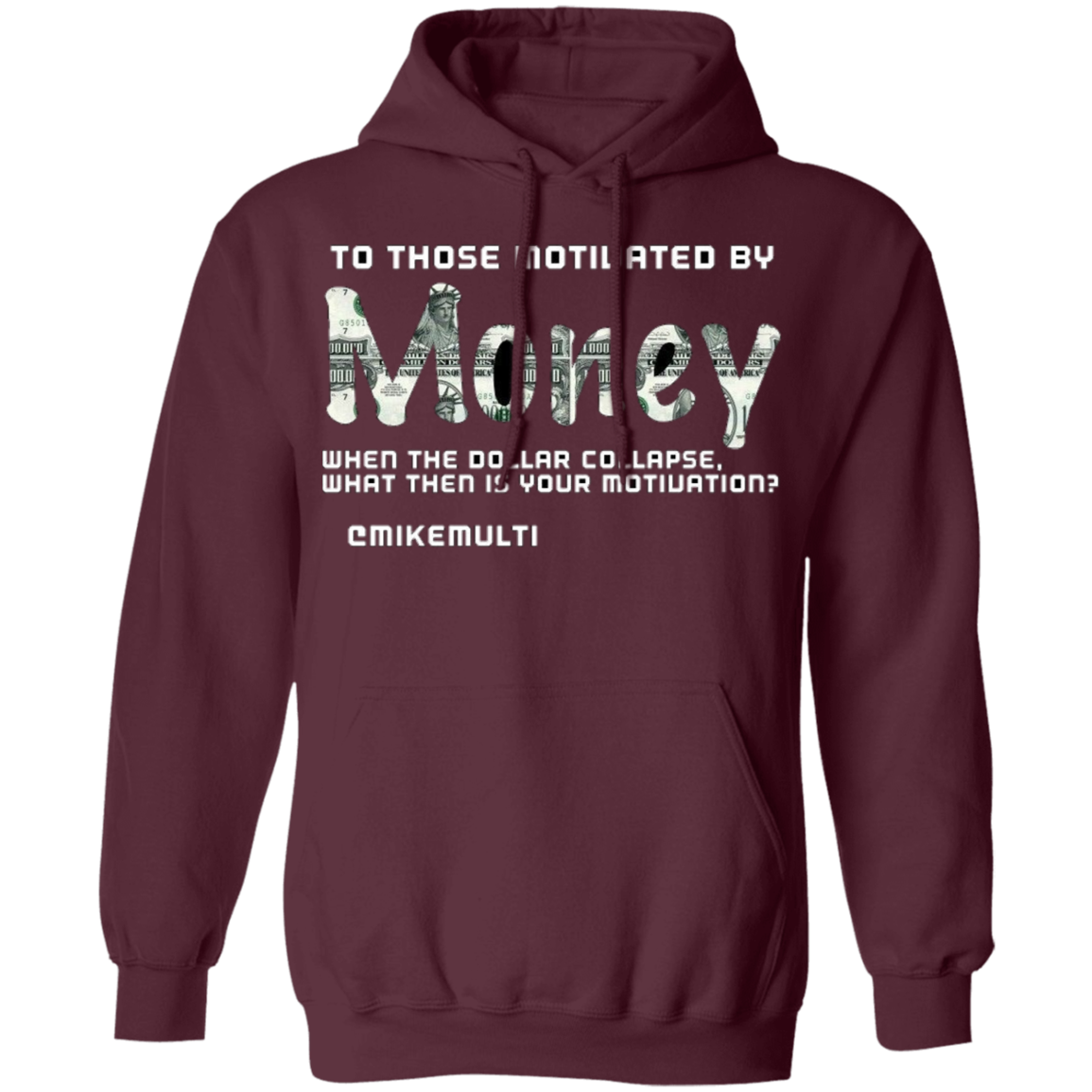 Money - Men's Pullover Hoodie CustomCat