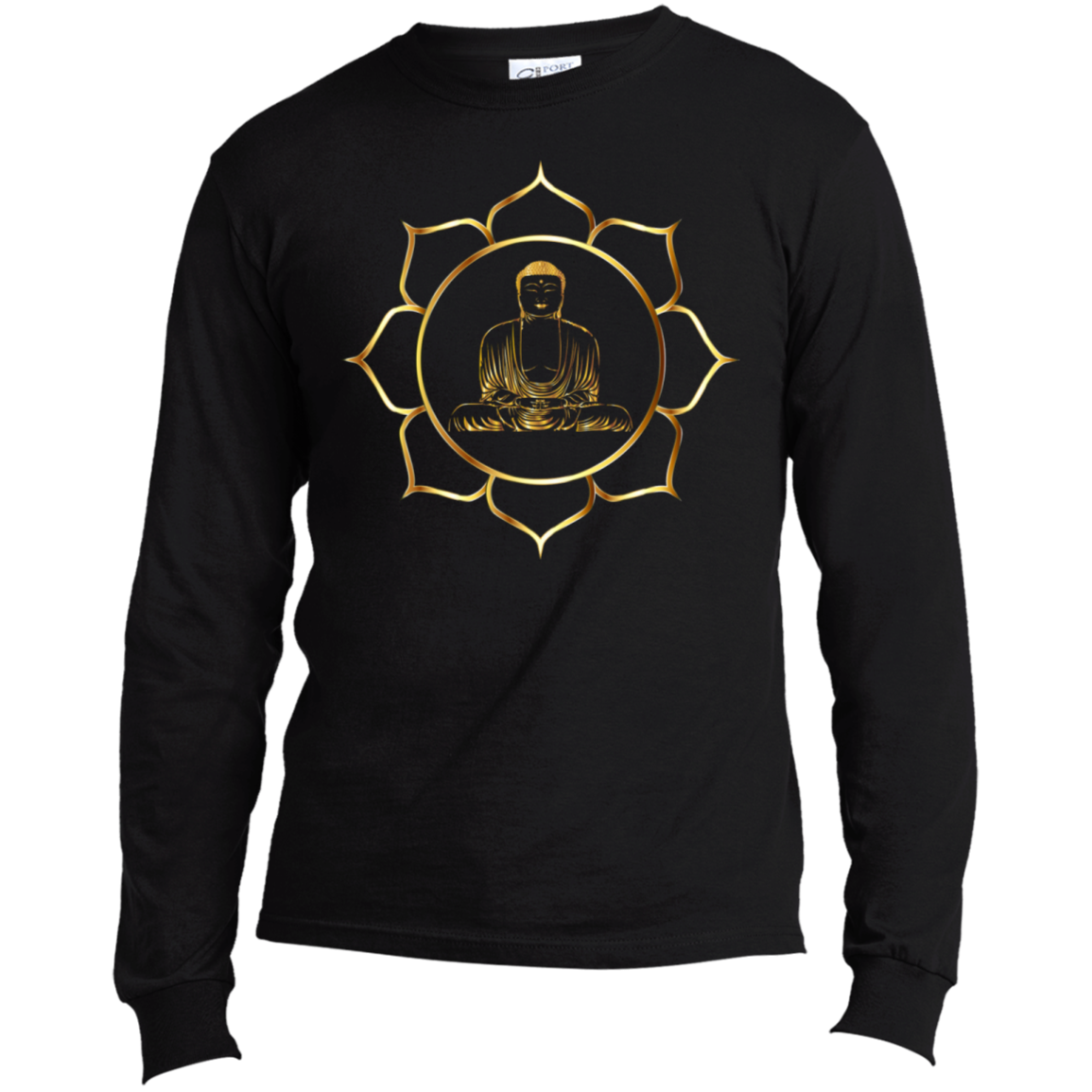 The Buddha - Men's Long Sleeve Made in the US T-Shirt CustomCat