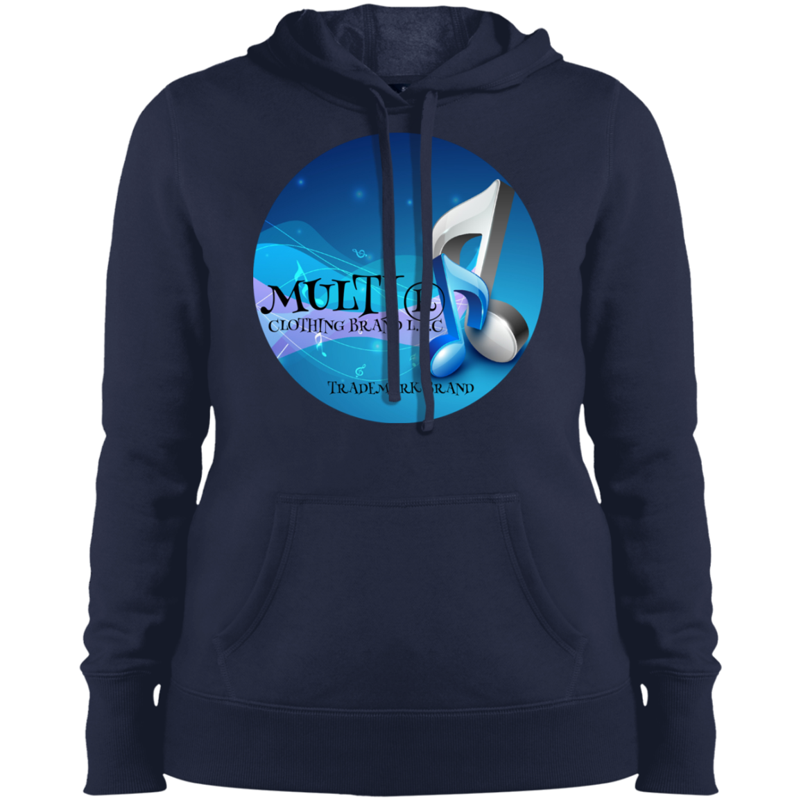 Multi Clothing Brand L.L.C - Music - Ladies' Pullover Hooded Sweatshirt CustomCat