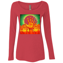 "Save Those That Want To Be Saved" - NL6731 Ladies' Triblend LS Scoop