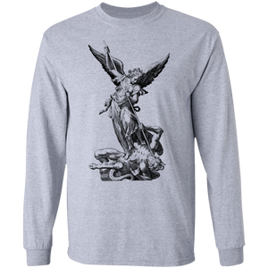St. Michael - Men's LS Ultra Cotton T-Shirt CustomCat