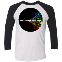 "Multi Clothing Brand L.L.C - True Colors" - Men's NL6051 Tri-Blend 3/4 Sleeve Raglan T-Shirt