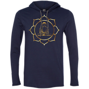 The Buddha - Men's LS T-Shirt Hoodie CustomCat