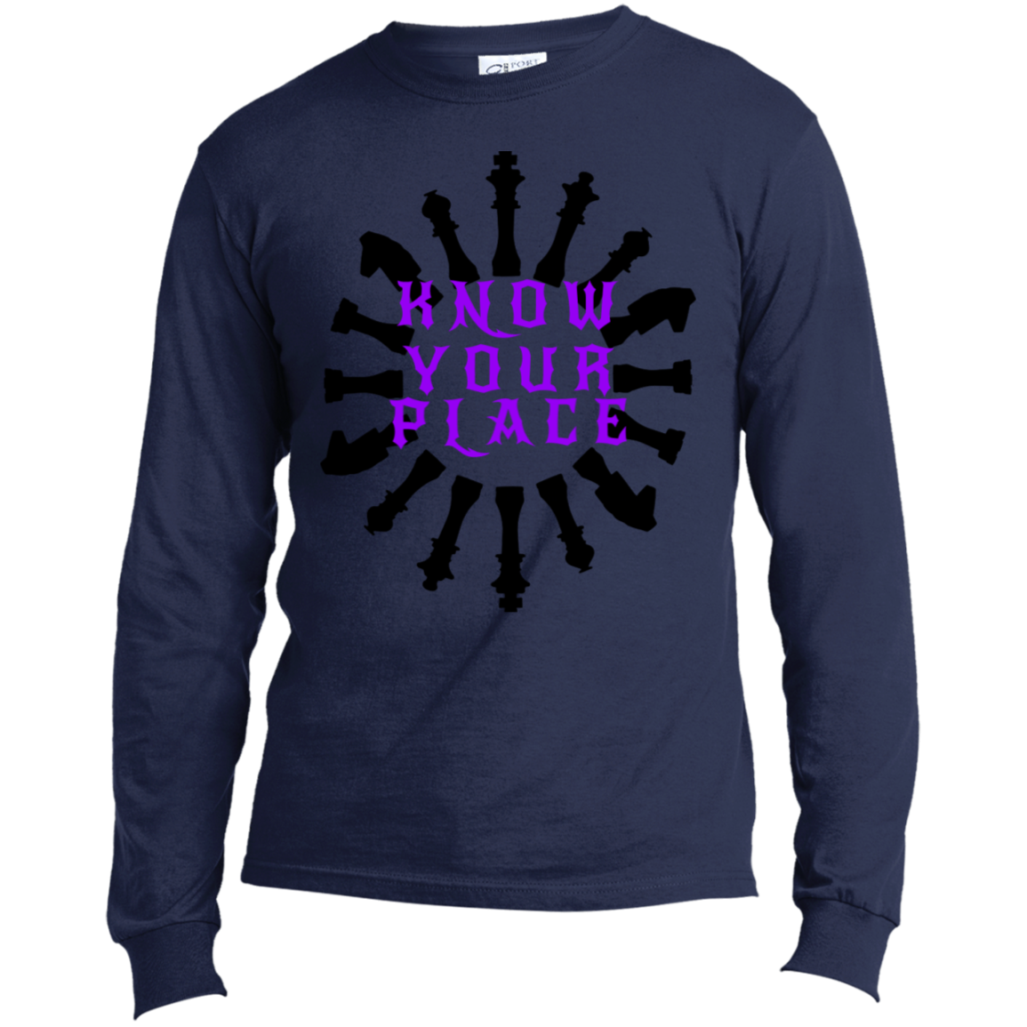 Know Your Place - Men's Long Sleeve Made in the US T-Shirt CustomCat