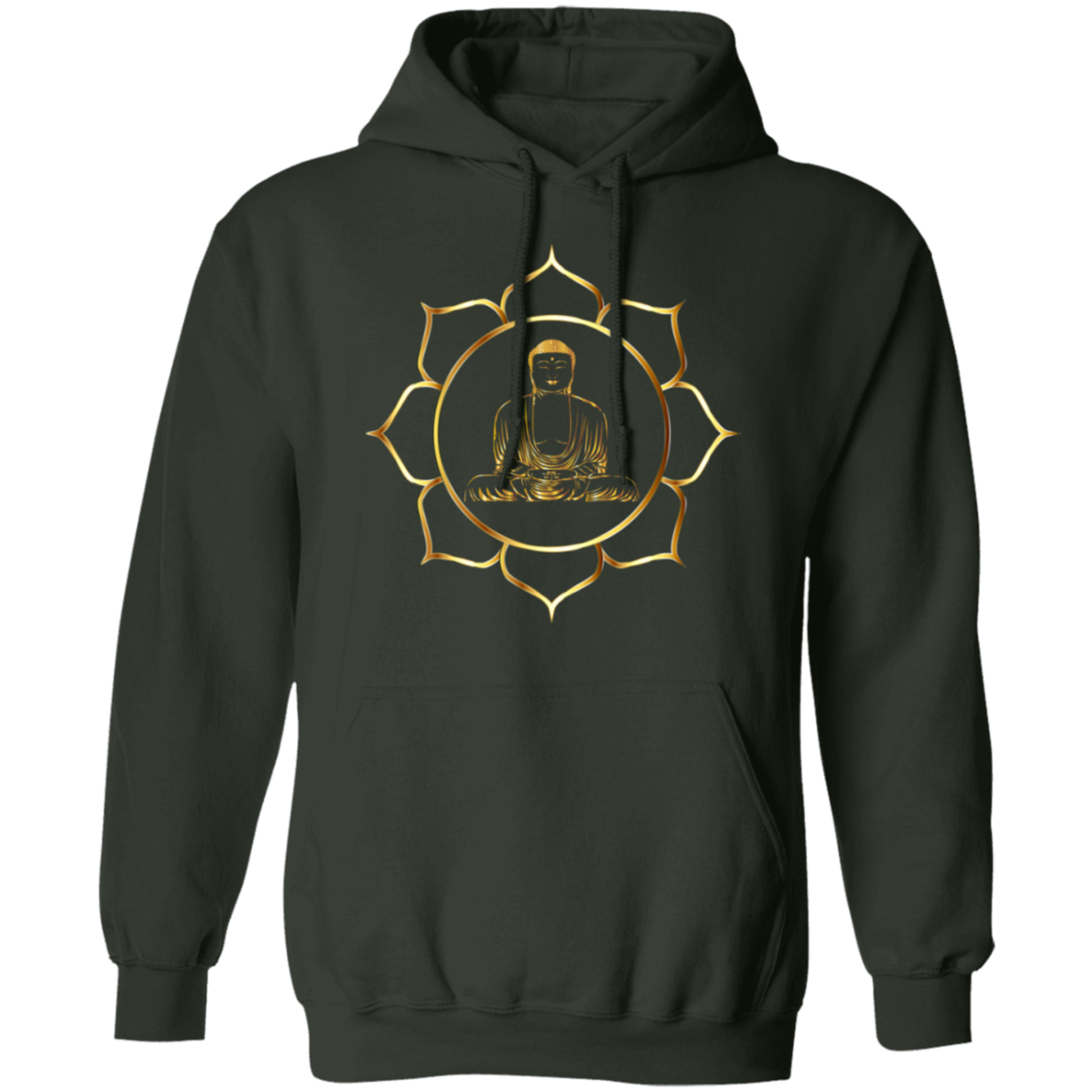 The Buddha - Men's Pullover Hoodie CustomCat